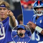 Giants que mudam para o novato Jaxson Dart como seu quarterback titular