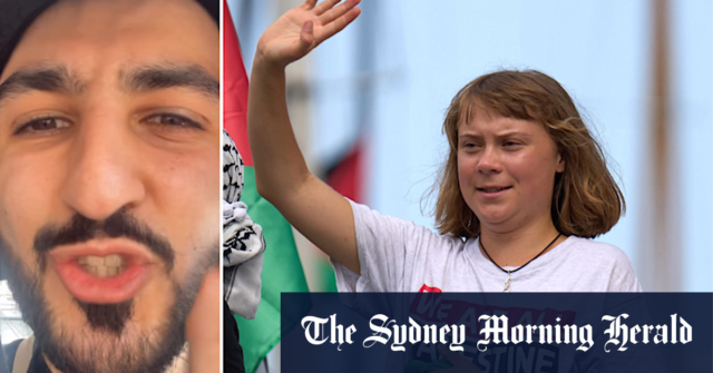 Greta Thunberg, criadora de conteúdo de Sydney e mãe Hobart em navios ligados a Gaza direcionados por drones

