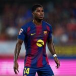 Marcus Rashford jogando contra Valência