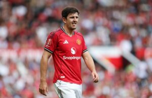 Harry Maguire afirma que a celebridade masculina da UTD, na verdade jovem, “satisfez” esse período “, ele está provavelmente … Benjamin Sesko fugindo da câmera em Manchester United Jersey.