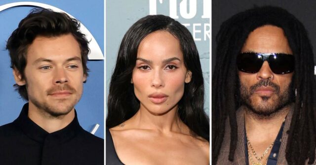Harry Styles obtém o almoço com Zoe Kravitz e seu pai Lenny Kravitz 

