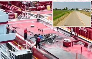 Helicóptero cai perto do aeroporto de Minneapolis em cena ardente, matando tudo a bordo Estrada perto de onde ocorreu um acidente de helicóptero.