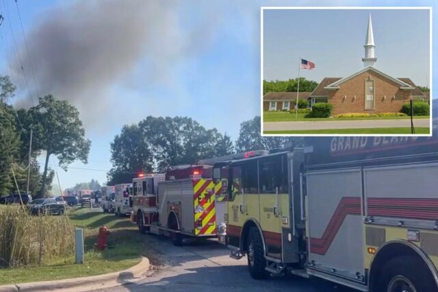 A Igreja de Jesus Cristo dos Santos dos Últimos Dias Building em 4285 McCandlish Rd, Grand Blanc, MI.