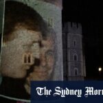 Imagens de Trump -Epstein projetadas no castelo de Windsor