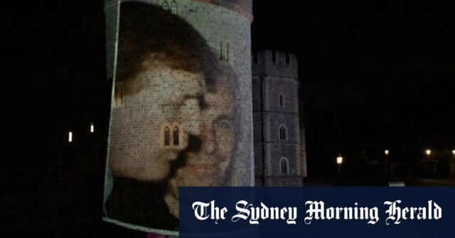 Imagens de Trump -Epstein projetadas no castelo de Windsor

