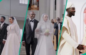 “Isso é excepcional, o amor é tão doce”: vídeo de Temi, tendências de casamento da igreja do Sr. Eazi "Isso é excepcional, o amor é tão doce": vídeo de Temi, tendências de casamento da igreja do Sr. Eazi