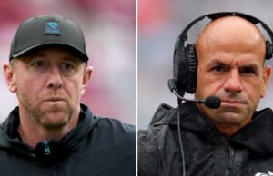 Jaguars e treinadores 49ers se envolvem em terno de gritos pós -jogo acalorado GetTyimages-2235384259 Skylar Thompson 2025