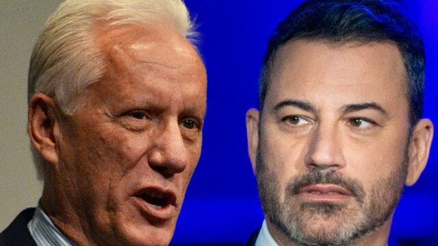 James Woods informa Jimmy Kimmel para 'consumir S ***' após James Woods Jimmy Kimmel Getty Comp