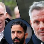 Paul Scholes chega para participar do funeral do ex -jogador de futebol do Manchester United e da Escócia, Denis Law, em 2025, em Manchester, Inglaterra.
