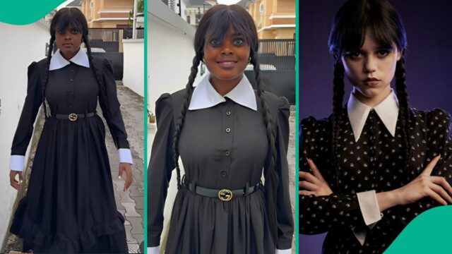 Jarvis recria na quarta -feira a aparência de Addams da série Netflix em vídeo com Peller

