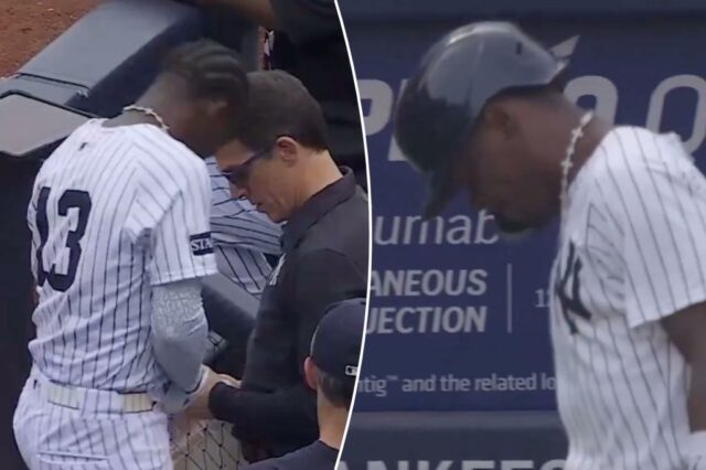 Jazz Chisholm Jr. sai depois de ser perfurado por arremesso em susto de lesão dos Yankees

