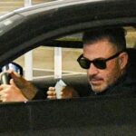 Jimmy Kimmel é visto em 18 de setembro de 2025 em Los Angeles, Califórnia.