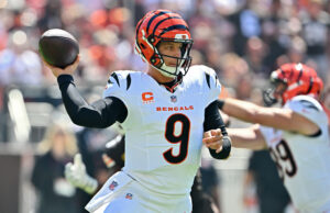 Joe Burrow, do Bengals, envia uma mensagem sólida após o sucesso de um ponto Joe Burrow, do Bengals, envia uma mensagem sólida após o sucesso de um ponto