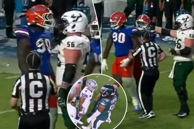 Jogador da Flórida cospe no sul da Flórida Dias após o incidente de Jalen Carter-Dak Prescott

