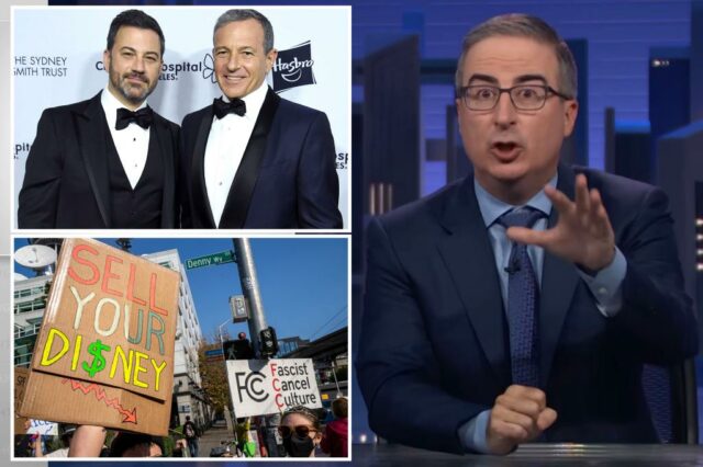 John Oliver explode o chefe da Disney, Bob Iger, sobre Jimmy Kimmel OUSTER, avisa a história 'Lembre -se dos covardes'

