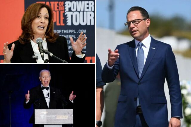 Josh Shapiro diz que Kamala Harris 'terá que responder' por nunca levantar preocupações com a saúde de Biden

