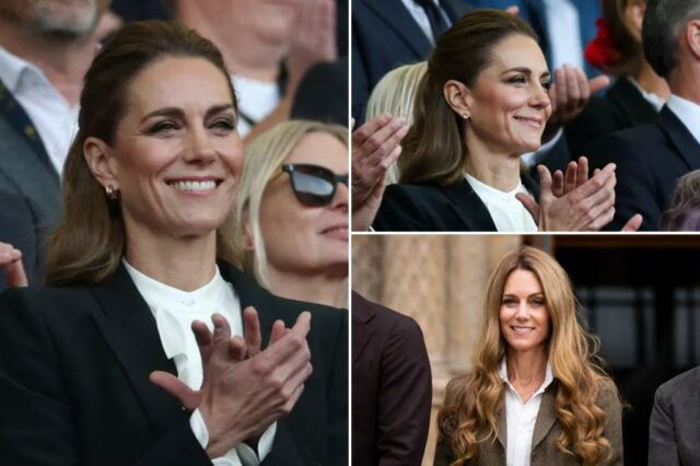 Kate Middleton retorna para sua morena clássica, cuide da reação de cabelo loiro

