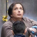 Erin Patterson chega à Suprema Corte para sua sentença.