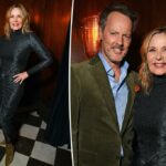 Kim Cattrall retratado em raro passeio público com o namorado Russell Thomas
