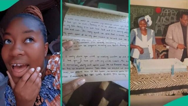 Lady exibe cartas de amor que sua mãe escreveu para o pai de 1991 a 1993

