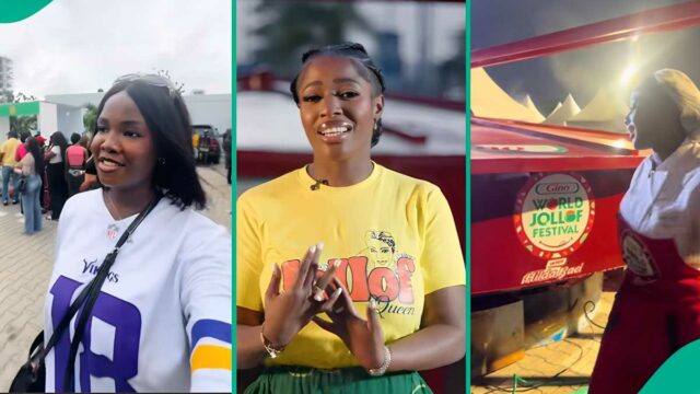 Lady que participou do Jollof Rice Festival de Hilda Baci compartilha por que passou N24K no local, as pessoas reagem

