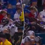 Lamar Jackson entra em escaramuça selvagem com o fã de Bills depois do TD de uma mão de DeAndre Hopkins