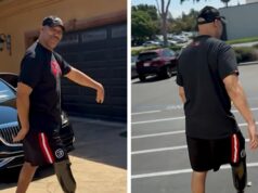 Lavar Round estréia nova perna protética: ‘Estou de volta, criança!’ 091725_LAVAR_BALL_KAL