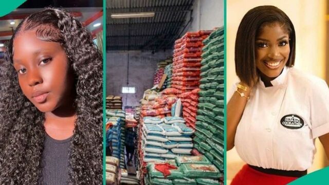 Leia o Tweet Tweet como Lady critica a decisão de Hilda Baci de cozinhar 250 sacos de arroz


