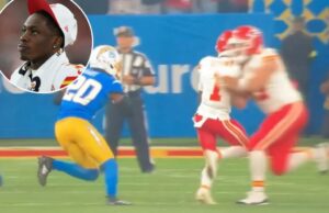 Lesão digna de Xavier pode exigir cirurgia, pois os chefes prendem a respiração O receptor dos chefes Xavier Worthy (1) foi ferido em uma colisão com o companheiro de equipe Travis Kelce (87) em 5 de setembro de 2025.