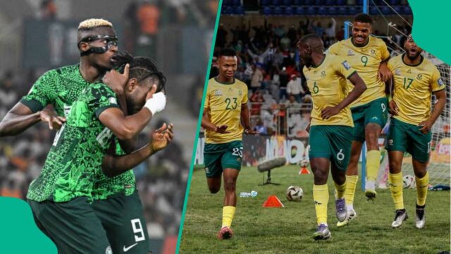 Lesoto 0: 3 África do Sul: Bafana Bafana Fechar o ingresso da Copa do Mundo antes do Clash Super Eagles

