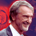 O co-proprietário do Manchester United, Sir Jim Ratcliffe, conversa em Old Trafford