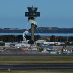 A torre de controle de tráfego no aeroporto de Sydney. Rex genérico, Qantas, virgem, jato, aeroporto, aviões, passageiros, passageiros, companhias aéreas, viagens, economia, transporte, atrasos, bagagens, clientes. Sydney, NSW. 7 de agosto de 2024. Foto: Kate Geraghty