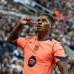 Marcus Rashford leva um tiro no Man Utd vs Newcastle