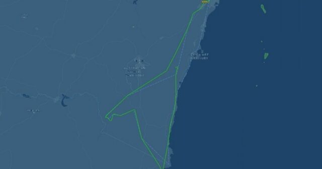 O avião voou para Mallacoota em Victoria, antes de desaparecer sobre o Parque Nacional de Budawang.