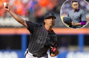 Mets Bullpen arruina a decisão de Carlos Mendoza de puxar Brandon Sproat cedo Brandon Sproat arremessos durante o jogo Mets-Rangers em 13 de setembro de 2025.