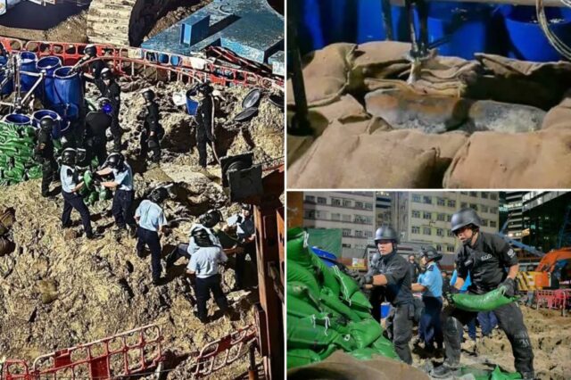 Milhares evacuados em Hong Kong após a descoberta de uma bomba grande da Segunda Guerra Mundial

