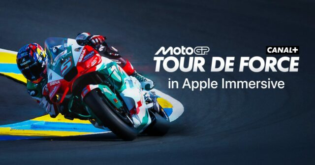 MotoGP Docudrama Shot em Apple Imersive Video Clip Races no Vision Pro hoje 

