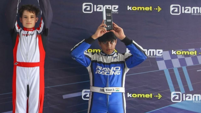 Mumbai S Kian Shah Ban Shah 3 do Campeão Nacional de Karting FMSCI 

