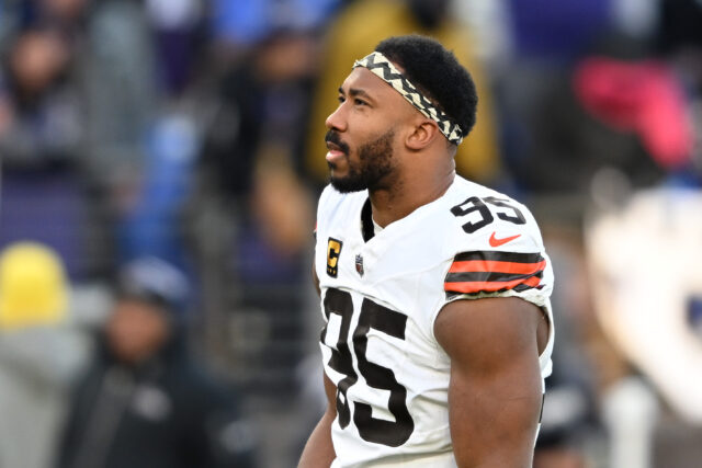 Myles Garrett, de Browns, em risco de desaparecer a semana 1 do confronto contra o Bengals 

