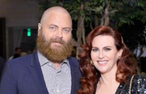 Nick Offerman divulga segredo para o relacionamento conjugal de 25 anos com Megan Mullally Nick Offerman pratos em seu casamento de 20 anos com Megan Mullally
