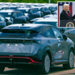 Nissan puxa 2026 Ariya Electric SUV da formação dos EUA sobre a tarifa de 15% de Trump no Japão