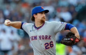 Nolan McLean, do Mets, chocou completamente a transmissão de Tigres enquanto ele partiu: ‘O que foi isso?’ Nolan McLean #26 do New York Mets lançou o Detroit Tigers durante o segundo turno no Comerica Park em 2 de setembro de 2025 em Detroit, Michigan.