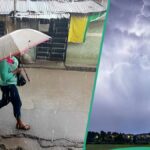 "North afetado": Nimet lista os estados na Nigéria para experimentar trovoadas, chuva