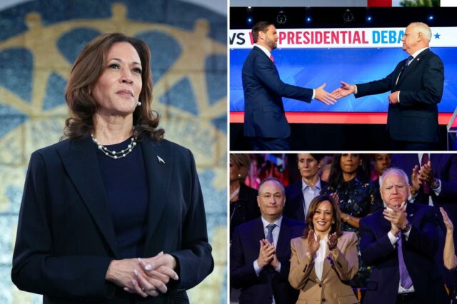 Novo livro revela o que Kamala Harris 'gemeu' para o marido durante o desastroso debate de VP de Walz


