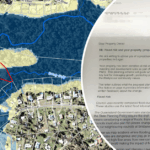 Esta é a carta que Chabau recebeu pelo correio, informando -o sobre as mudanças nos mapas de inundação do Conselho de Logan.