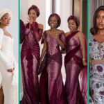 Número de damas de honra Temi Otenola usada em seu casamento com o Sr. Eazi deixa as pessoas conversando