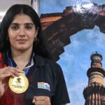 Nupur verifica a medalha inicial da Índia no Globe Boxing Championships 2025 depois de entrar nas semifinais