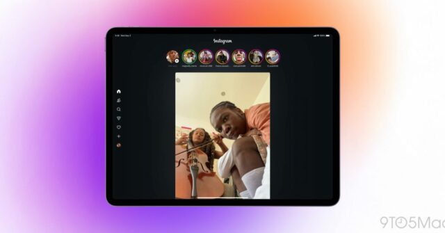 O Instagram apresenta o aplicativo principal do iPad, atualmente oferecido na loja de aplicativos 

