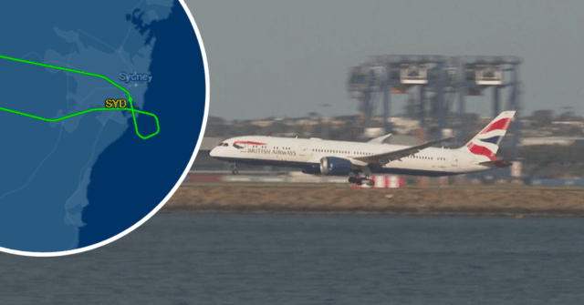 Um avião da British Airways fez um pouso de emergência no aeroporto de Sydney. O voo com candinga Singapura BAW16 decolou de Sydney logo após as 15h, pouco antes de o piloto emitir um Mayday e o voo foi visto circulando pela cidade.