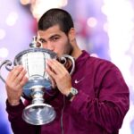 O campeão do United State Open Alcaraz retira Davis caneca como resultado de cansaço